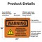 Signmission Photovoltaic System Provides With Symbol OSHA Warning Sign, Aluminum, 24in W x 18in L, 2PK OS-2PACK-WS-A-1824-L-12306 - alternate 4